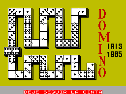 Domino title screen for ZX Spectrum